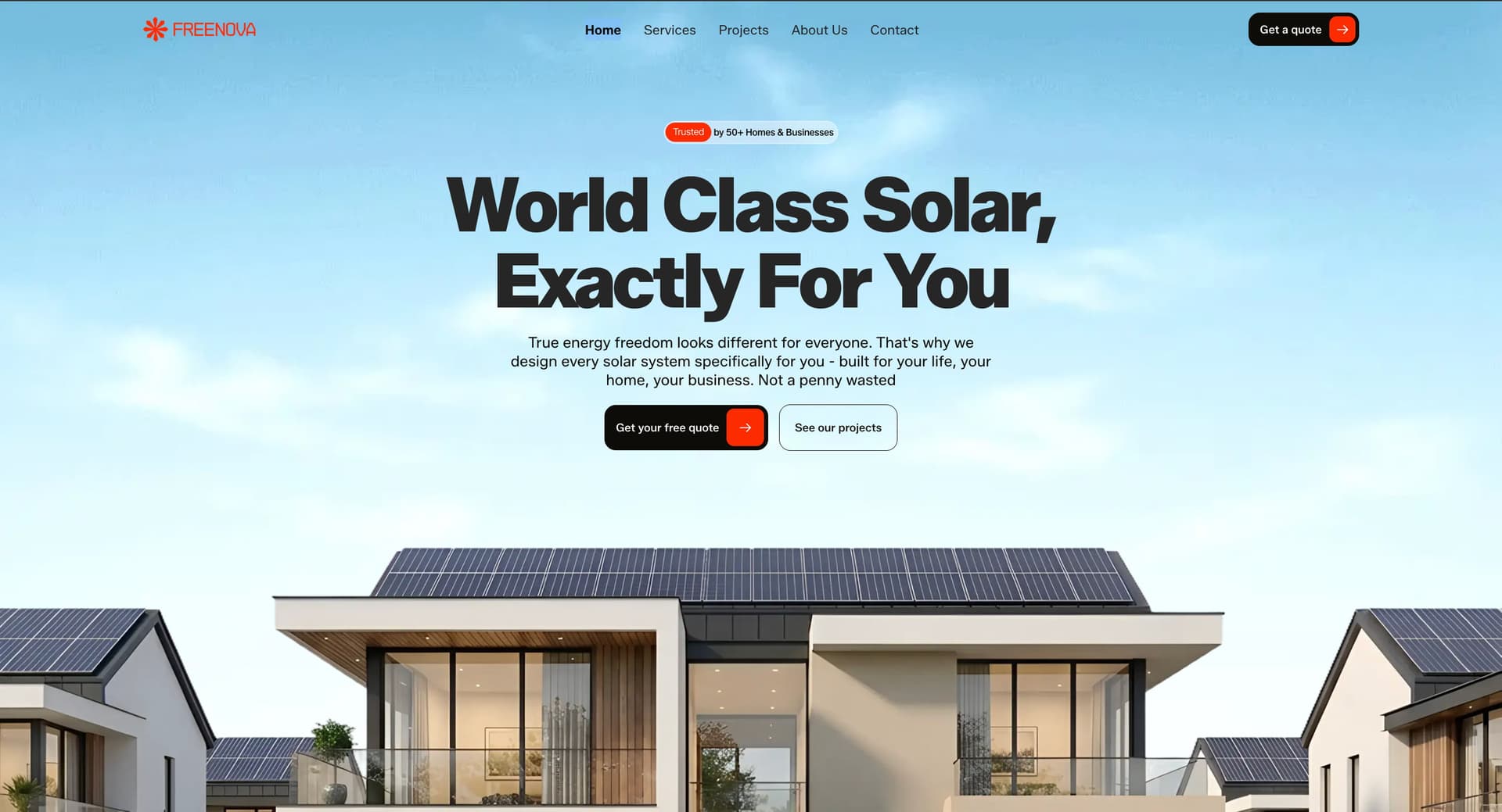 Freenova Solar project showcase